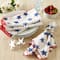 DII® Antique Blue Stars with Embroidered Edge Napkins, 6ct.